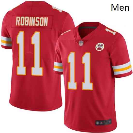 Chiefs 11 Demarcus Robinson Red Team Color Men Stitched Football Vapor Untouchable Limited Jersey